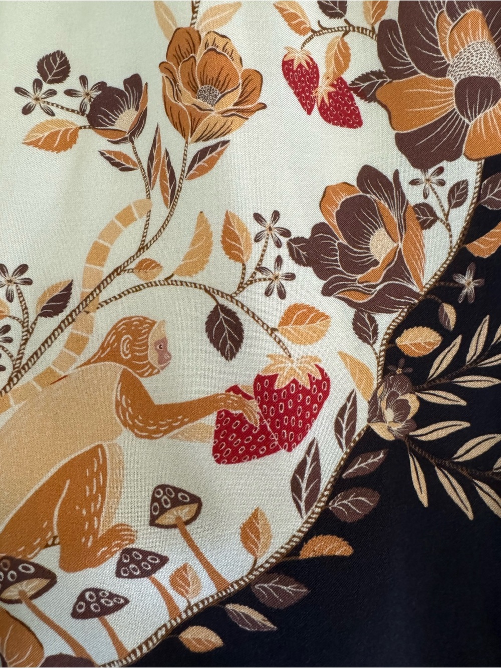 Anthropologie Farm Rio Long Sleeve Floral Wrap Midi Dress Size Medium New - Picture 8 of 13